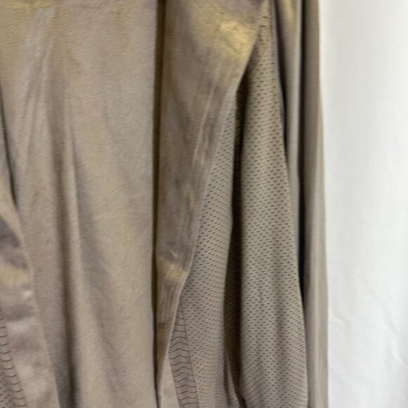 Chico's Drape Front Faux Suede Lightweight Jacket - Picture 8 of 12